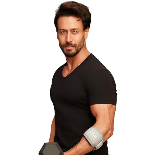 Leeford Ortho Tennis Elbow Support, Neoprene Elbow Band for Pain Relief, with Adjustable Velcro Strap for Gym Workout, Lightweight, Skin-Friendly for Men and Women (Size S) - Image 1