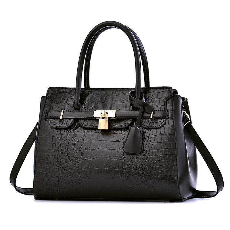 Women's PU Satchel Handbag, Large Capacity, Red - Image 2
