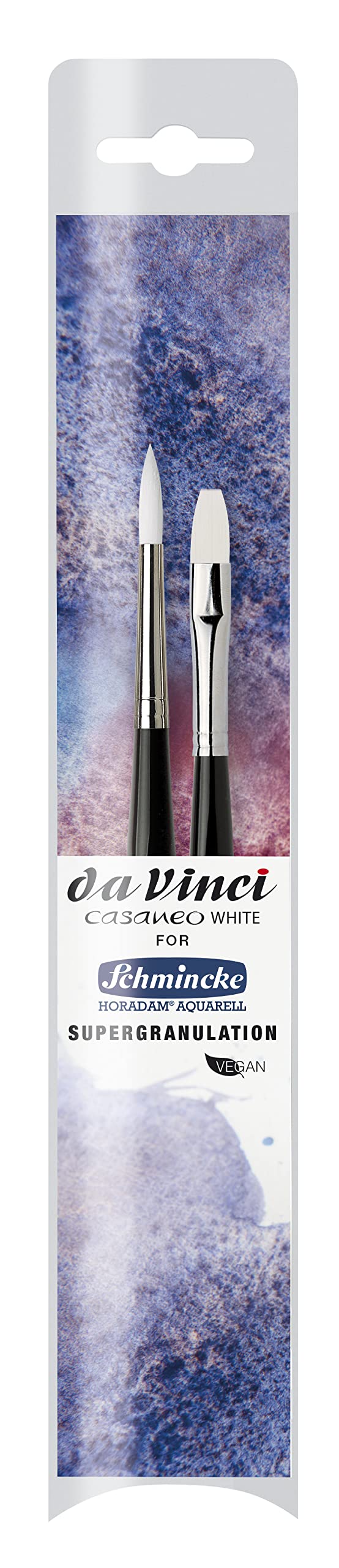 da Vinci Casaneo White  2 Brush Set for Schmincke Horadam Watercolor Supergranulation Colors 5391