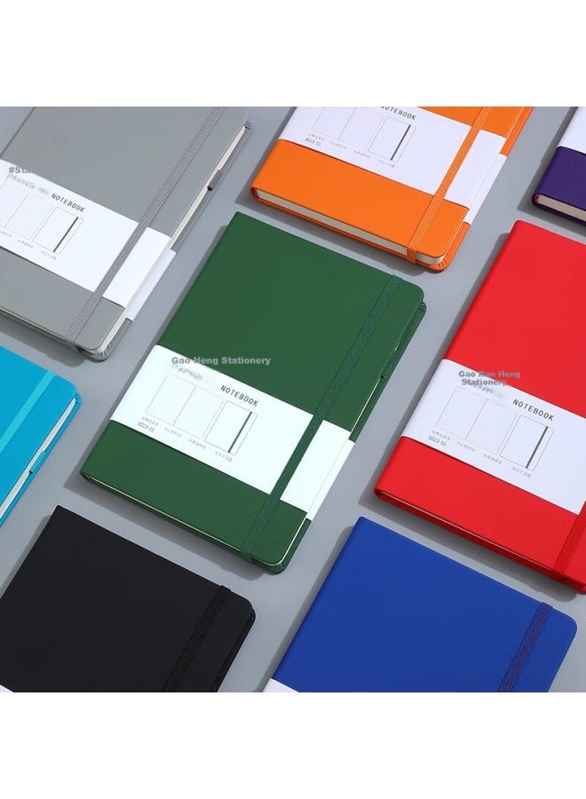 Jiaranheng A5 High-Value Pu Leather Notebook With Thick Strap, Ideal For Students, Business, Meetings, Work Logs, Customizable - Red - Image 5