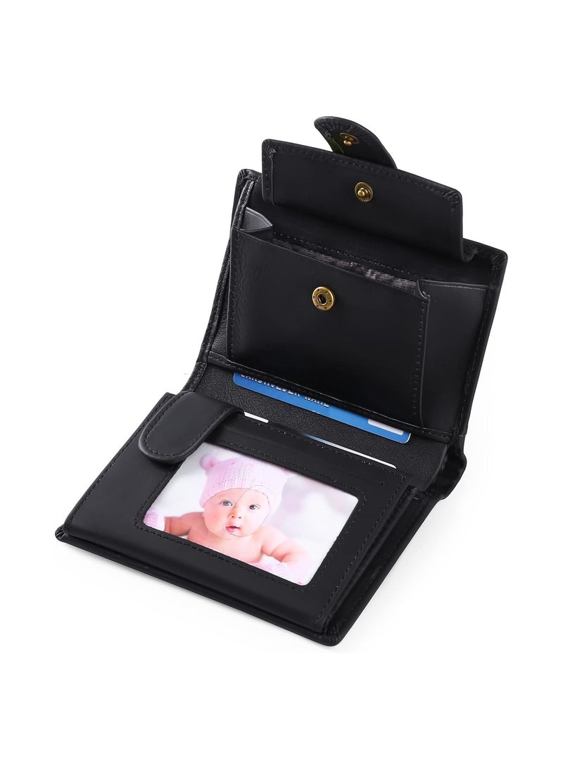 SYOSI Men's Wallets, Multifunctional Rfid Blocking Leather Wallet, Credit Card Trifold Compact Wallets with 16 X Card Slots, for Men With Id Window & Coin Pocket, Protect Personal Information - Image 4