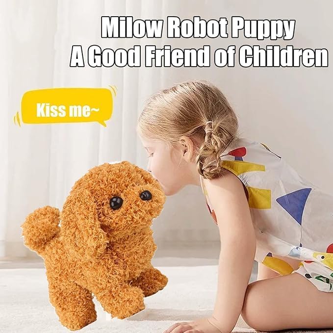 Styxon Walking and Barking Dog Soft Toy Fantastic Puppy Battery Operated Walking Dog Run Toy Kid Education Toy Best for Children [ 1 pcs ] (Broun) - Image 4