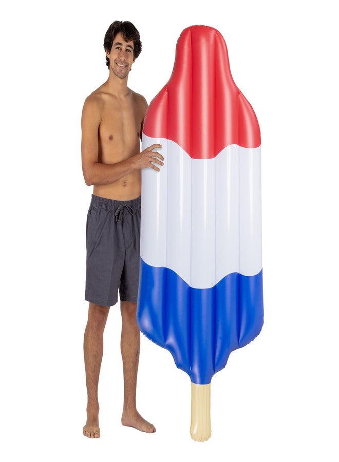 Poolcandy Giant Rocket Pop Inflatable Pool Raft, Ice Pop Frozen Pool Float, 72" Extra Wide Pool Raft - Perfect Size and Holds up to 300 lbs. - Image 1