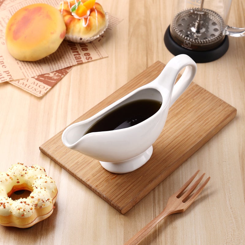 Ceramic Gravy Boats Porcelain Sauce Boats Seasoning Storage Container - Image 4