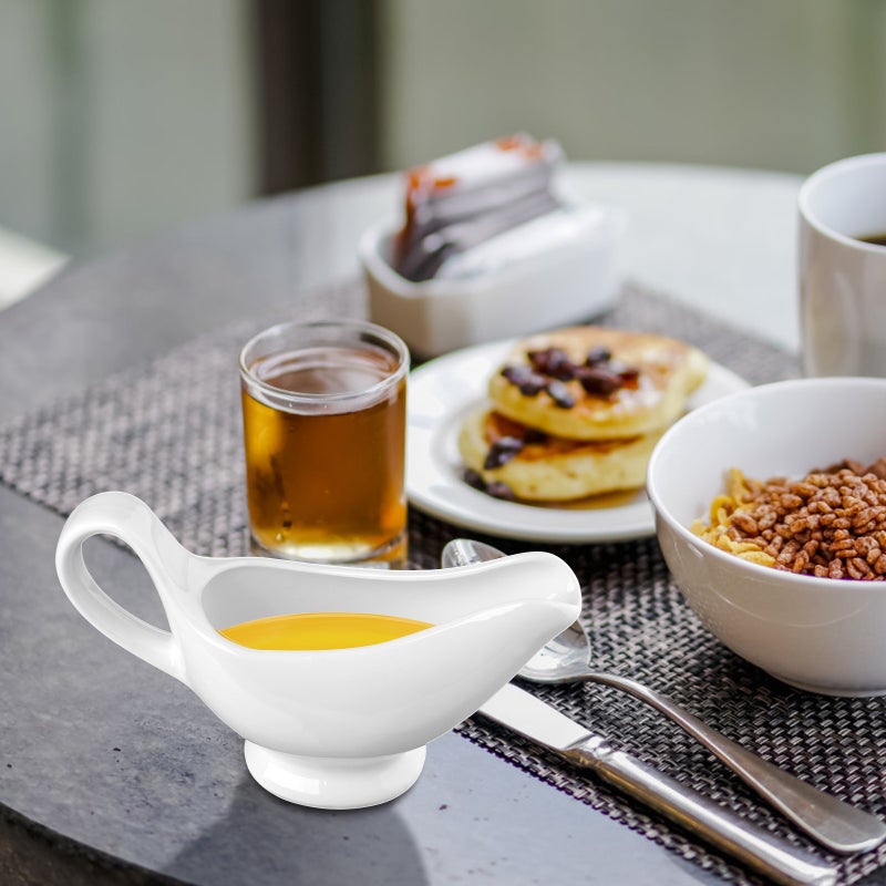 Ceramic Gravy Boats Porcelain Sauce Boats Seasoning Storage Container - Image 5