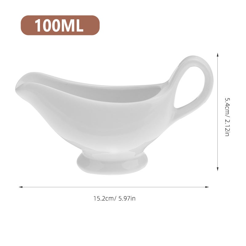 Ceramic Gravy Boats Porcelain Sauce Boats Seasoning Storage Container - Image 2