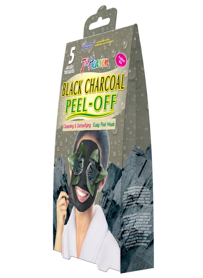 MONTAGNE JEUNESSE - Montagne Jeunesse 5 pack Black Charcoal Peel-Off - Image 1