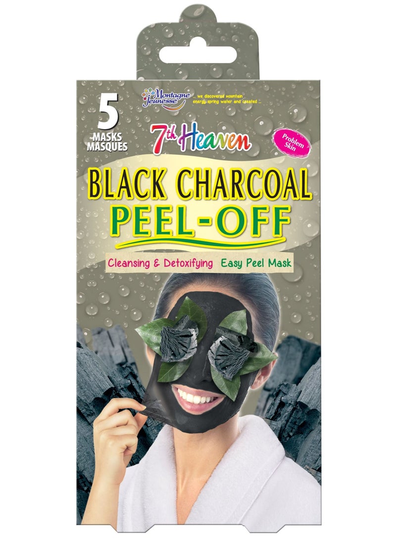 MONTAGNE JEUNESSE - Montagne Jeunesse 5 pack Black Charcoal Peel-Off - Image 1