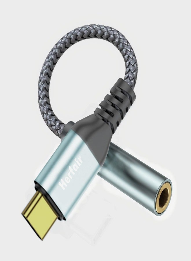 Herfair USB C to 3.5mm Jack,Type C to Headphone Adapter USBC to Car Aux Audio Earphone Speakers Cable Converter Compatible with Samsung Galaxy S22 S21 S20 Ultra Note 20, Huawei Mate 40/P30, Xiaomi 9 8 - Image 1