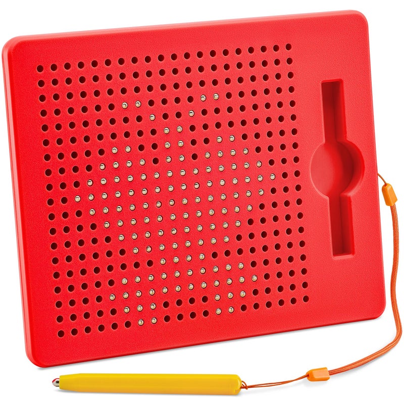 AYNAT FUN Magnetic Drawing Board for Kids Toddlers with Beads and Magnet Stylus Pen Magnetic Tablet Toy for Airplane Car Ride Activities for Kids - Image 2