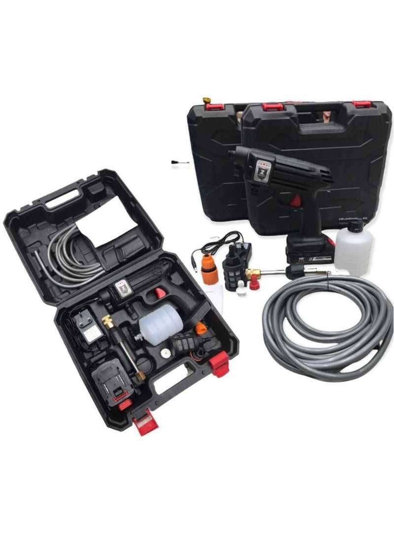 ELTRAZONE 15A 30Bar Cordless Handheld Wireless Pressure Washer Black 21.5 x 21 x 15.5cm - Image 2