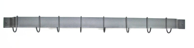 Rogar 1310 36 Bar Rack Black with Black Hooks