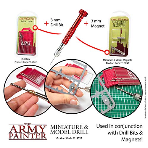 The Army Painter, Miniature & Model Drill - Pin Vise Hobby Drilling with Three Bits for Tabletop Roleplaying, Boardgames, and Wargames Miniature Modelling (Model Drill) - Image 5