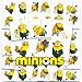 Minions Tattoos Party Favors Bundle 72 Perforated Individual 2 x 2 Despicable Me Temporary Tattoos for Kids Boys Girls Minions Party Supplies - Image 2