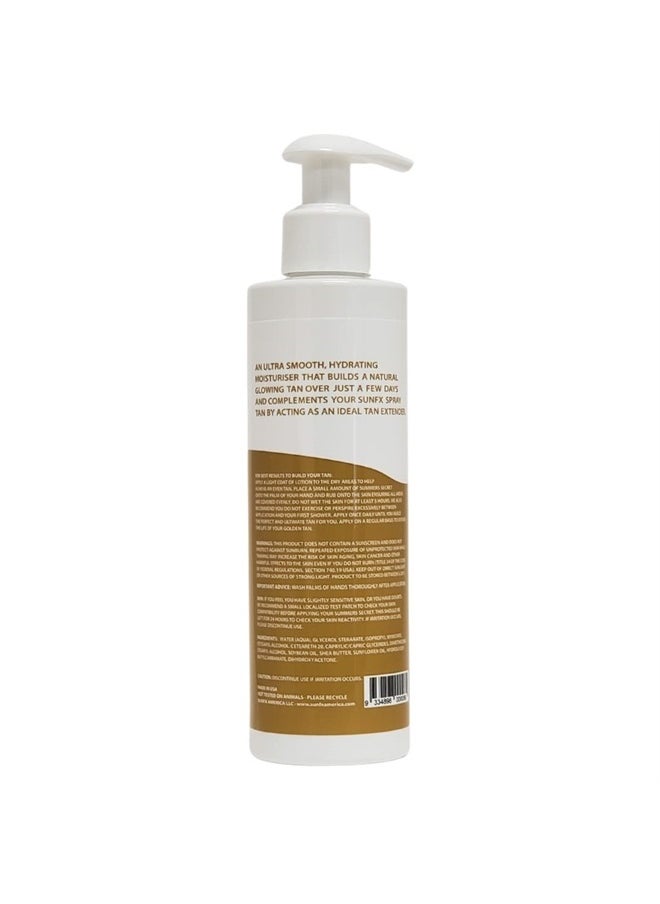 Gradual Tan Body Lotion Self Tanner | Hydrating Tan Extender Moisturizer | Build your Glow from Sunkissed to Dark | Cruelty and Toxic Free Enriched with Aloe & Vit A & E 200ml/6.8 fl oz