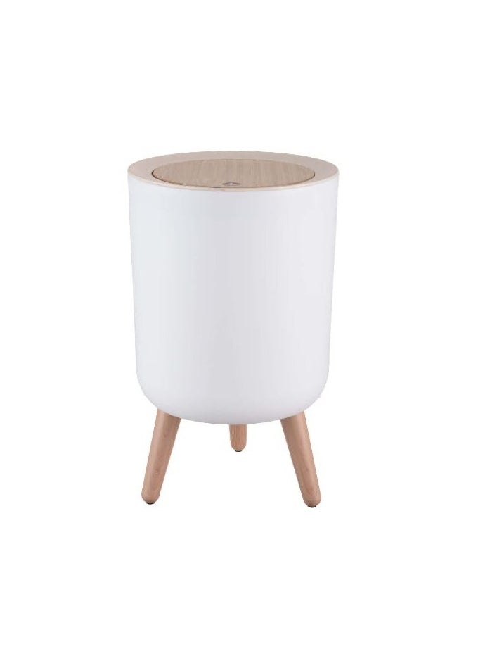 Plastic Waste Bin Set , with Touch Lid, 4 Pieces