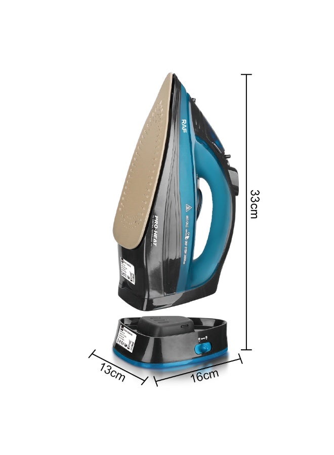 RAF The electric iron can be used to iron clothes with a handheld wireless or wired steam ironing machine. - Image 3