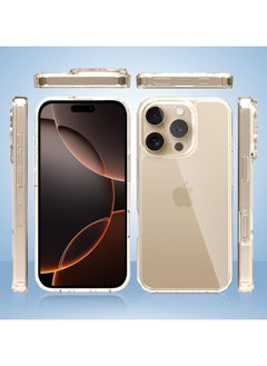 جومو ستور غطاء شفاف لهاتف iPhone 16 Pro Max بحجم 6.9 بوصة – حماية من السقوط، تقنية iCrystal، مقاوم للخدوش، نحيف وشفاف مقاوم للصدمات مع زوايا محمية بالهواء – غطاء هاتف فائق النحافة للرجال والنساء  - Image 4