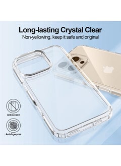 جومو ستور غطاء شفاف لهاتف iPhone 16 Pro Max بحجم 6.9 بوصة – حماية من السقوط، تقنية iCrystal، مقاوم للخدوش، نحيف وشفاف مقاوم للصدمات مع زوايا محمية بالهواء – غطاء هاتف فائق النحافة للرجال والنساء  - Image 5