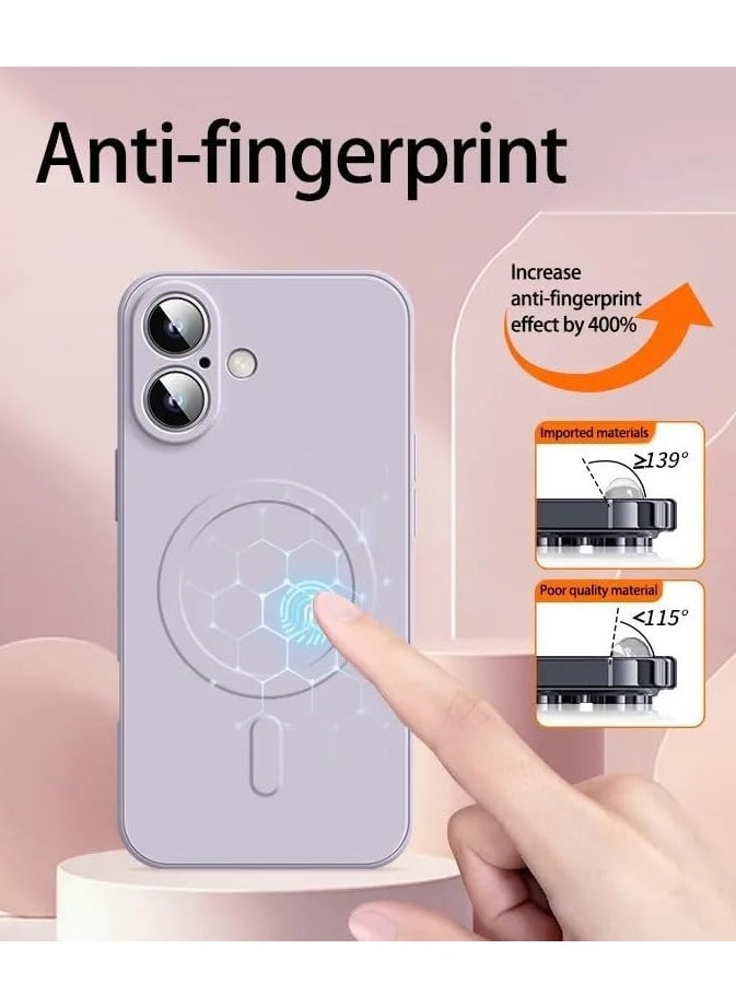 General - Magnetic Case for iPhone 16 Plus,Anti-Fingerprint Liquid Silicone Case,with Wireless Charging Support - Image 1