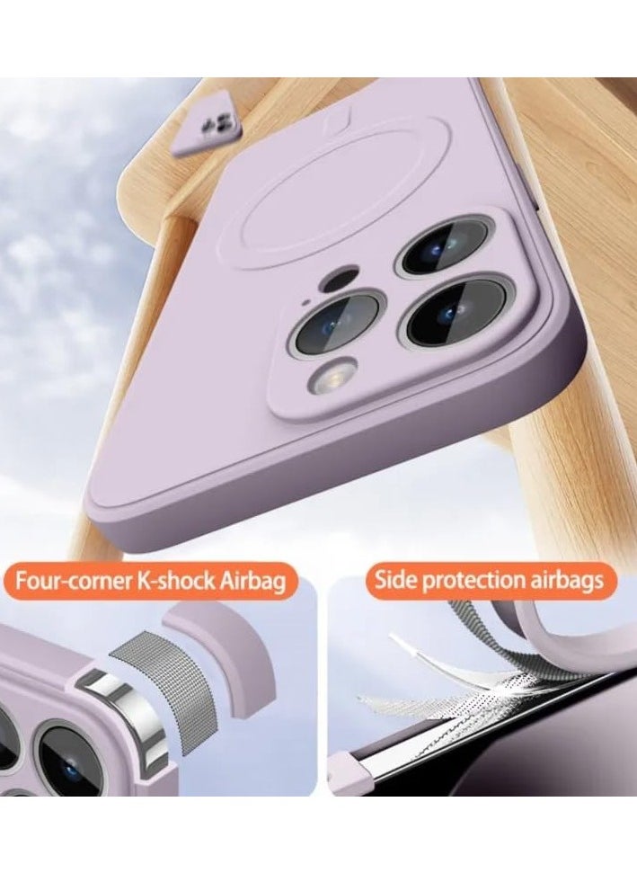 General - Magnetic Case for iPhone 16 Plus,Anti-Fingerprint Liquid Silicone Case,with Wireless Charging Support - Image 1