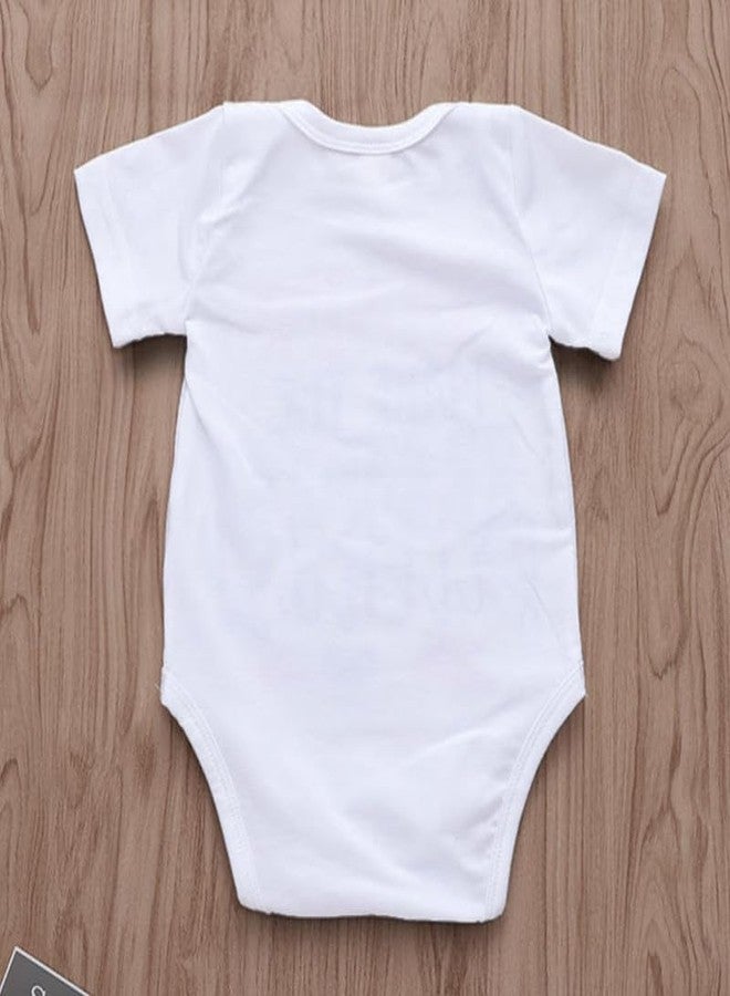 KNITROOT Baptism Special, Jesus Loves Me, Onesies, Unisex Baby Kids Cotton Lycra Half Sleeve White Rompers, Sleepsuit, Bodysuit, 0-3 Months, Infant Cloths for Boys & Girls - Image 4