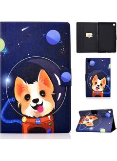 Case For Lenovo Tab M10 Plus 3Rd Gen 2022 10.6 Inch Pu Leather Protective Smart Tablet Case Cover Stand Function Slim Protective Case For Lenovo Tab M10 Plus 3Rd Gen Space Dog