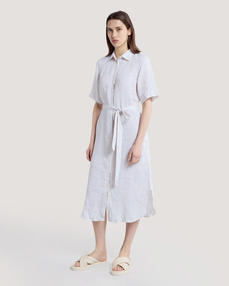 GANT Gant Striped Linen Shirt Dress