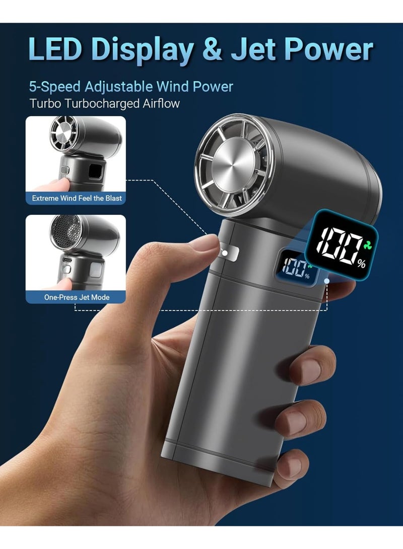 Relex Cordless Electric Air Duster, 110000RPM Super Power Cordless Air Duster Turbo Fan 6-Speed ​​Adjustable Air Blower for PC, Keyboard, Home, Car, Outdoor, Replacement Compressed Air Canister - Image 2