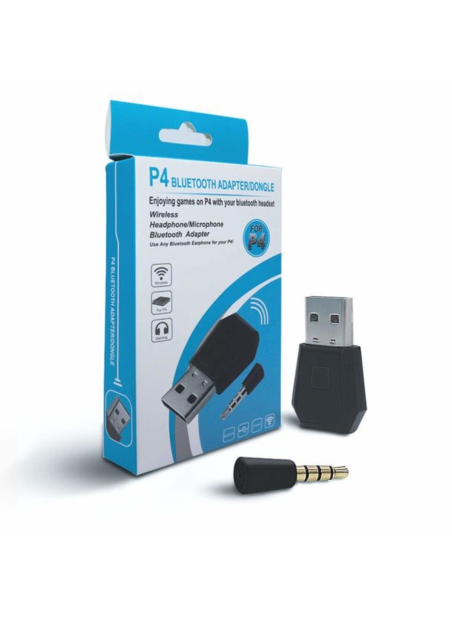 RALAN PS4 Bluetooth Dongle Adapter USB 4.0 ,Wireless Mini Microphone USB Audio Adapter Receiver Compatible with PS4 Playstation/ Support A2DP HFP HSP - Image 1
