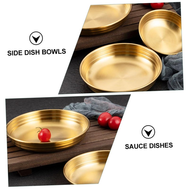 Stainless Steel Kimchi Sauce Bowl 9X9X2.5CM Easy Clean Mini Kitchenware Dish - Image 4