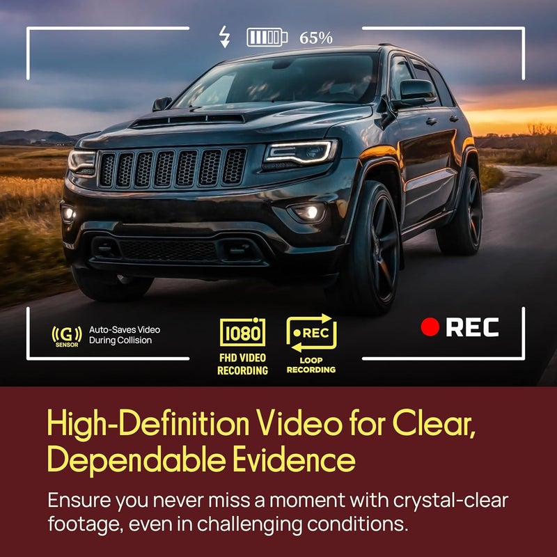 Pyle Dash Cam Rearview Mirror 4.3” DVR Monitor Rear View Dual Camera Video Recording System Built in G Sensor Motion Detect Parking Control Loop Record Support PLCMDVR49, Black, 4.3 inches - Image 2