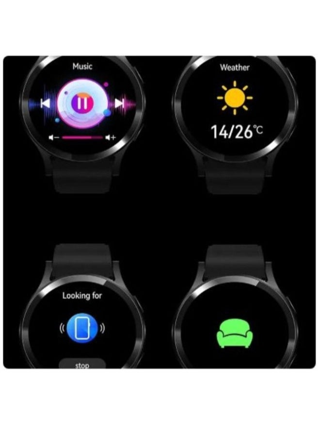F8 Smart Watch 1.39" Full HD IPS Touch Screen, Bluetooth 5.0 Calling, AI Voice Assistant, Heart Rate B.P & SpO₂ Monitor, Sleep Tracking, IP67 Waterproof Fitness Watch for Men & Women - Black - Image 2