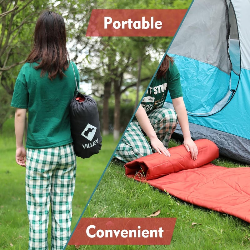 VILLEY Picnic Blanket, 3-Layer Camping Blanket 132cm x 191cm, Machine Washable, Water Repellent and Sandproof, Packable and Portable for Camping, Travel, Park, Beach and Indoor Use - Image 3