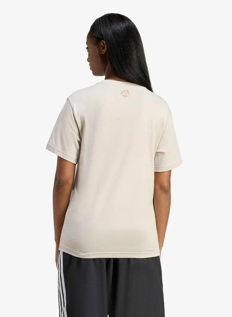 اديداس تيشيرت برسمة حيوان