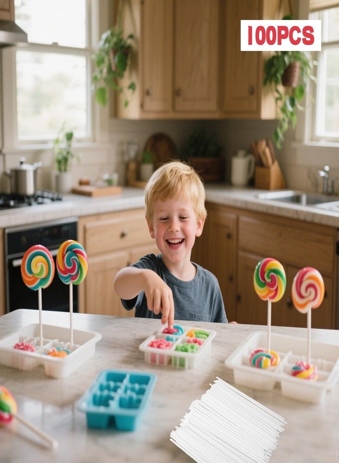 IVICOO Cake Pop Sticks,Lollipop Sticks,100pcs 4 Inch Candy Sticks,Used for Cake,Candy, Cookies, Chocolate. - Image 4