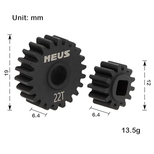 MEUS RACING Steel Overdrive Portal Gears for Axial Capra 19 UTB SCX10 III RC Crawlers 1322T - Image 5