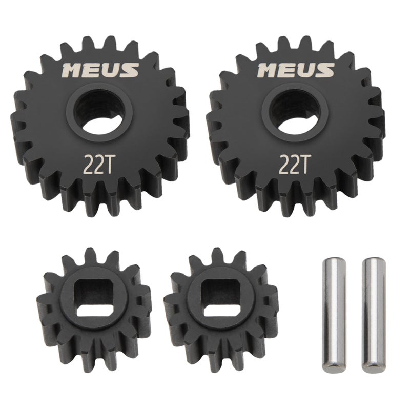 MEUS RACING Steel Overdrive Portal Gears for Axial Capra 19 UTB SCX10 III RC Crawlers 1322T - Image 3