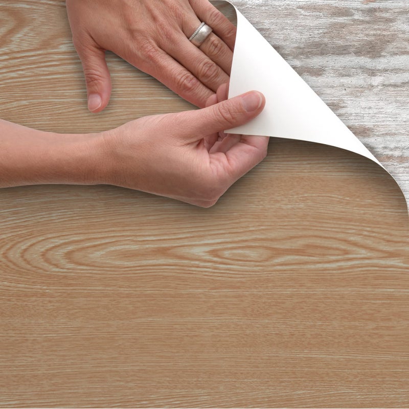 Magic Cover غطاء سحري لاصق ذاتي من الفينيل لرفوف وأدراج 18 × 16 بلوط ذهبي 16F1859406