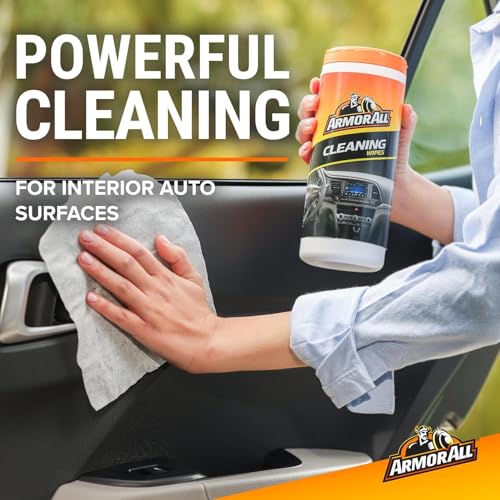 Armor All Car Cleaning Wipes, Wipes for Car Interior and Car Exterior, 90 Wipes Each - Image 2