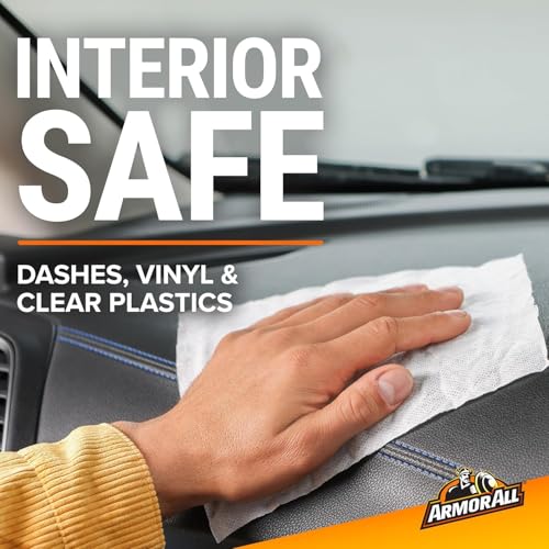 Armor All Car Cleaning Wipes, Wipes for Car Interior and Car Exterior, 90 Wipes Each - Image 4