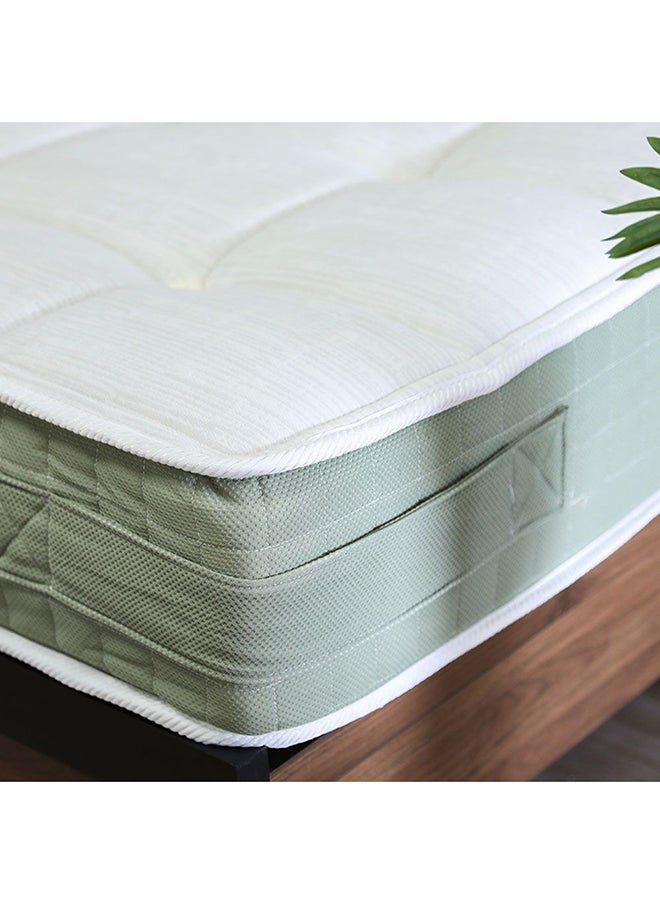 DANUBE HOME Charcoal Foam With Pocket Spring Mattress Medium Firm Feel King Mattress Spine Balance For Pressure Relief 25 cm Thickness White Size L200xW180  - Image 1