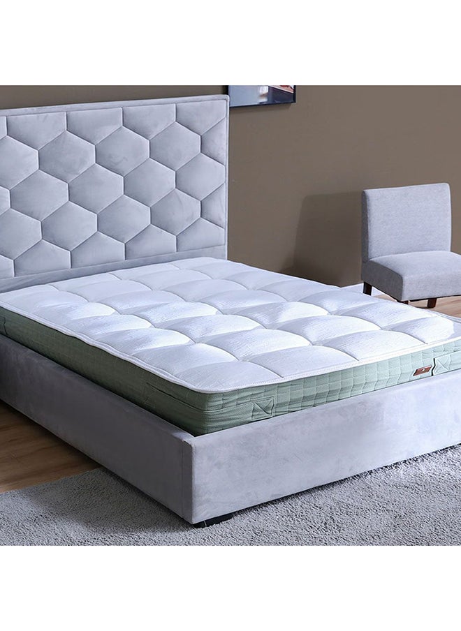 DANUBE HOME Charcoal Foam With Pocket Spring Mattress Medium Firm Feel King Mattress Spine Balance For Pressure Relief 25 cm Thickness White Size L200xW180  - Image 5
