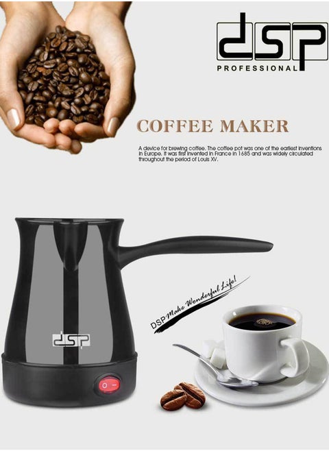 Turkish Coffee Kettle Electric Portable Coffee Maker 300ML Integrated Black