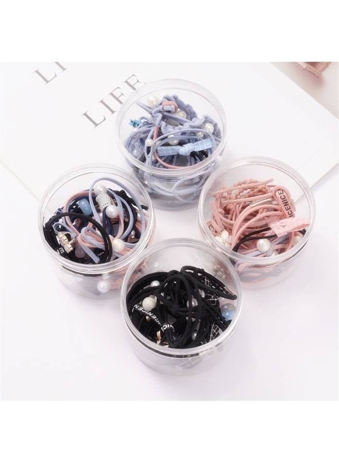 12-Pieces Faux Pearl Decor Cute Baby Girl's Hair Accessories Clips Elastic Hair Tie For Girls - Image 4