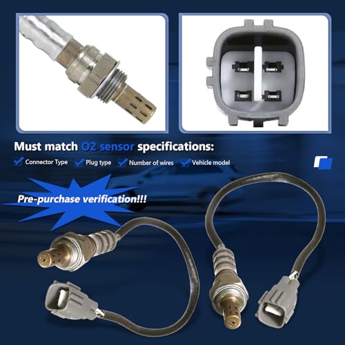 Maxfavor 234-4260 2Pcs Downstream O2 Oxygen Sensor Compatible with 2005-2012 Toyota Camry 4Runner Tundra Venza FJ Cruiser Tacoma, Compatible with 2005-2007 Lexus Lx470 O2 Sensor - Image 2