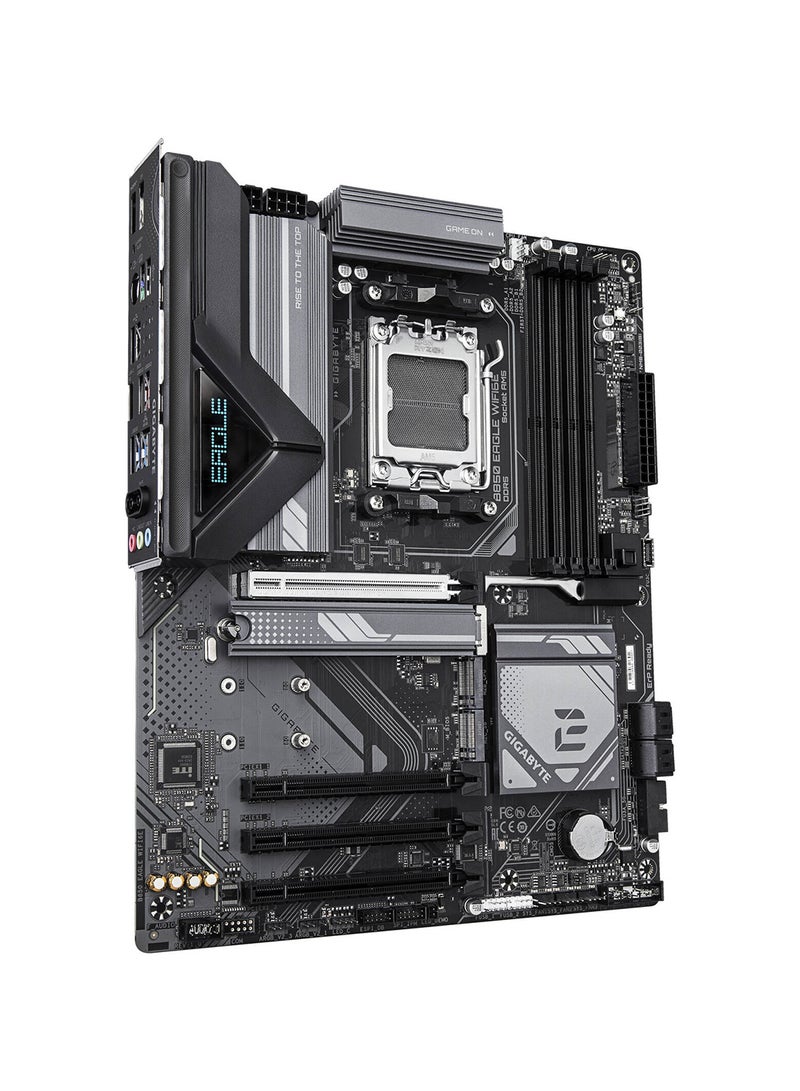 GIGABYTE B850 Eagle Wi-Fi6E AM5 ATX Motherboard, AMD B850 Chipset, 4x DDR5 DIMM Slots, Up to 256GB Max Memory, 1x PCIe 5.0 x16, 3x M.2 Slots, WiFi & BT Connectivity, B850-EAGLE-Wi-Fi6E Black - Image 3