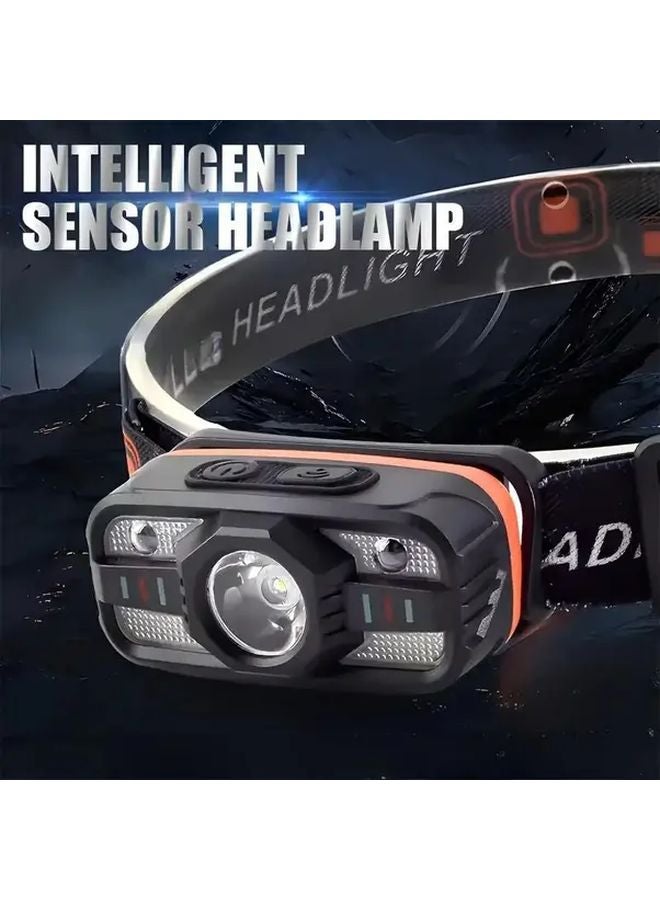 Model 113 USB Rechargeable Outdoor Camping Headlamp IP65 Waterproof Hands Free Light - Image 3