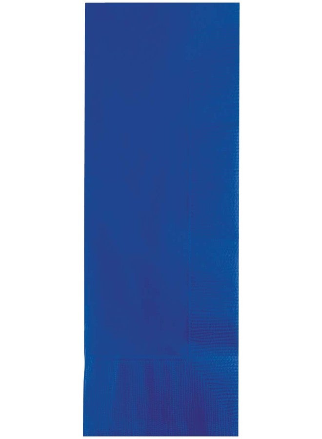 Creative Converting 100-Count 2-ply paper dinner napkins in cobalt blue - Image 1