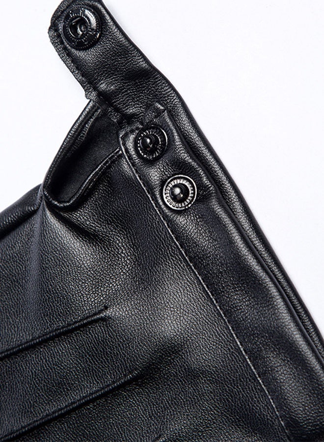 قفازات ركوب الخيل من جلد البولي يوريثان بنصف إصبع رقيق مفتوح الإصبع - Image 3